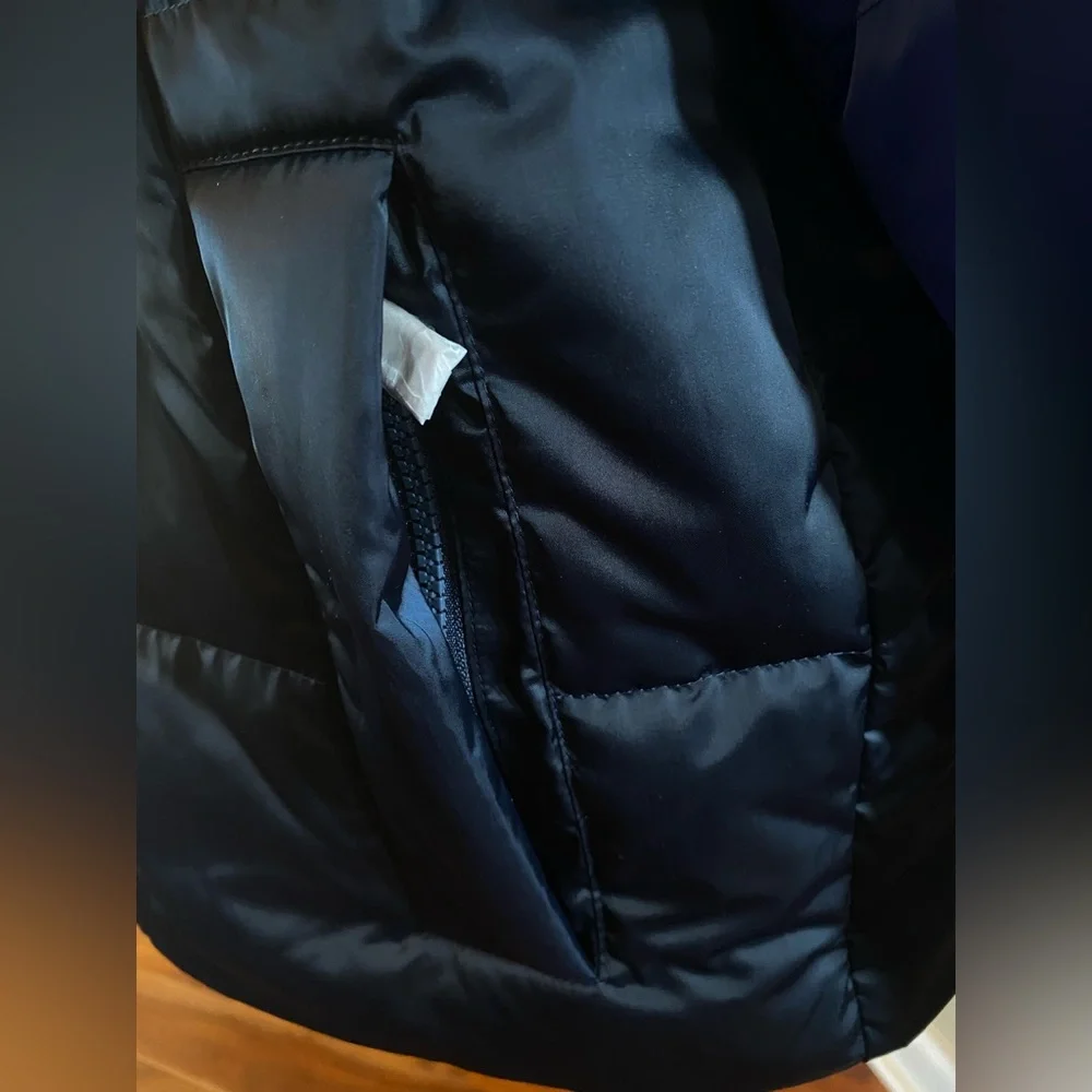 Tory Burch Reversible Blue/Red Puffer Jacket